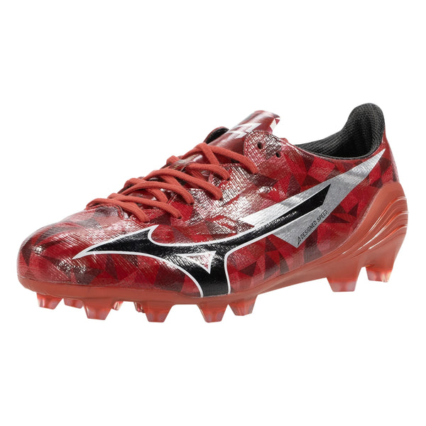 Mizuno Alpha II Japan FG Red/Black | The Soccer Factory