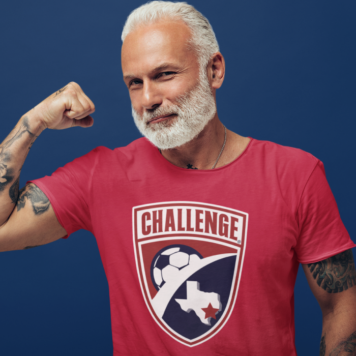 Men's Red Challenge "Shield" Tee