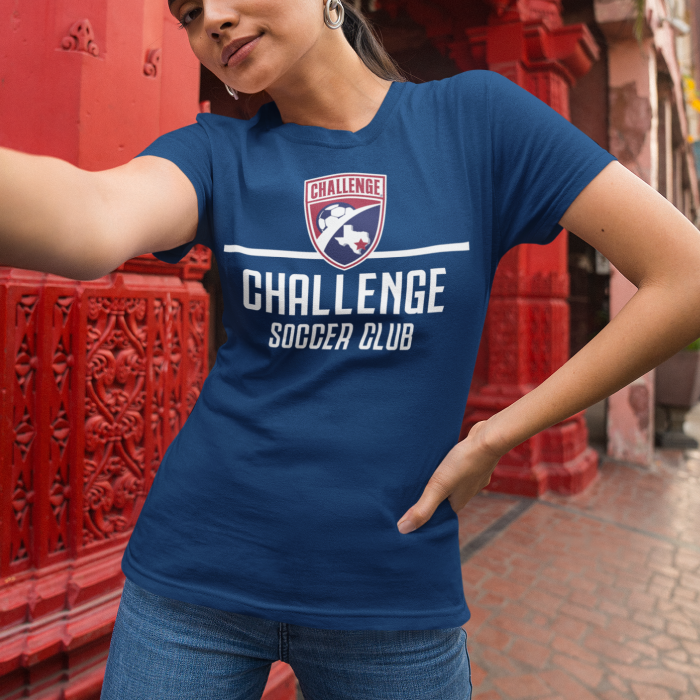 Ladies Navy Challenge "CSC" Tee