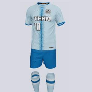 Quick-Turn Pixel Custom Soccer Uniform w/Socks