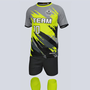 Quick-Tern Smear Custom Soccer Uniform w/Socks