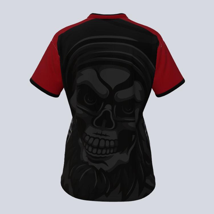 Pirate Skull--ladies-mascot--back