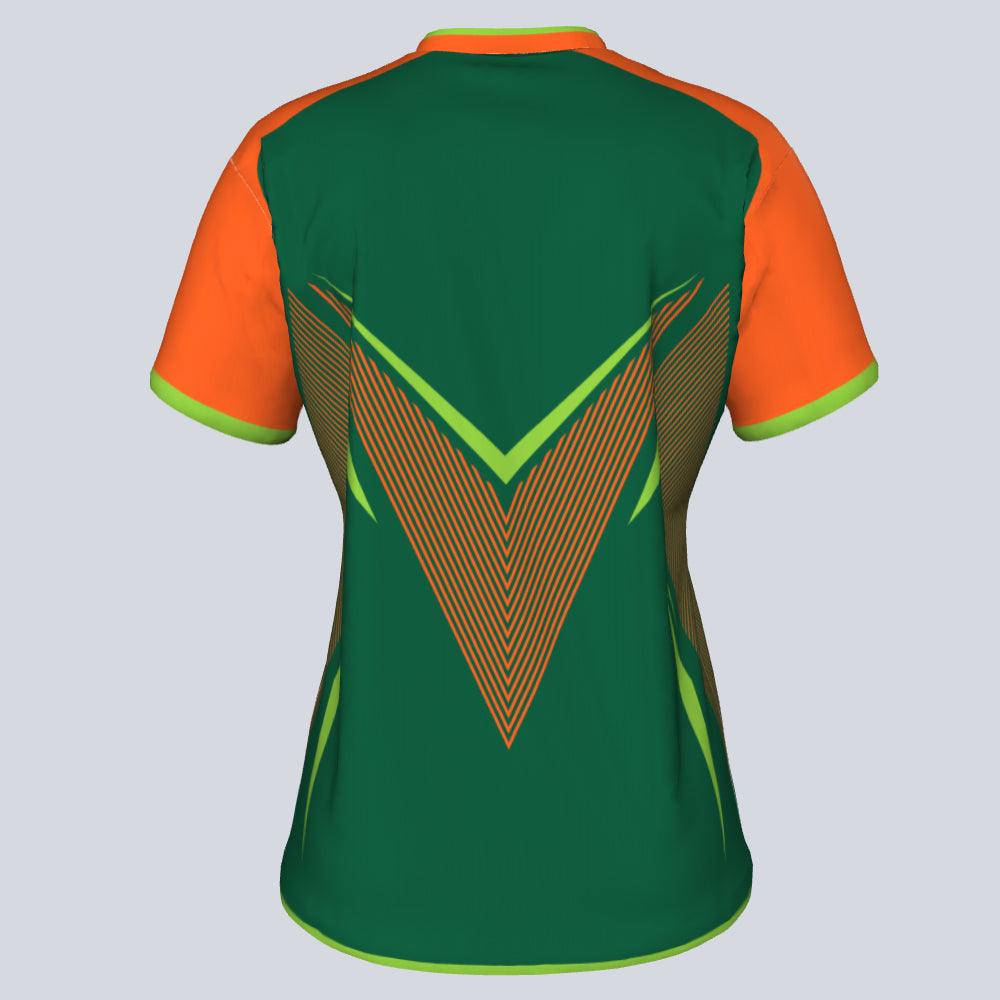 Womens--J-vneck jersey-Mantis-Back