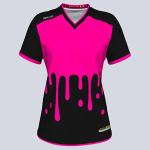 Womens--J-vneck jersey-Splash-Front