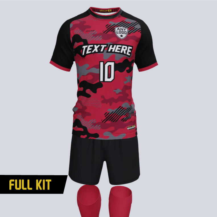 Gear Rocco camo Custom Soccer Uniform Kit