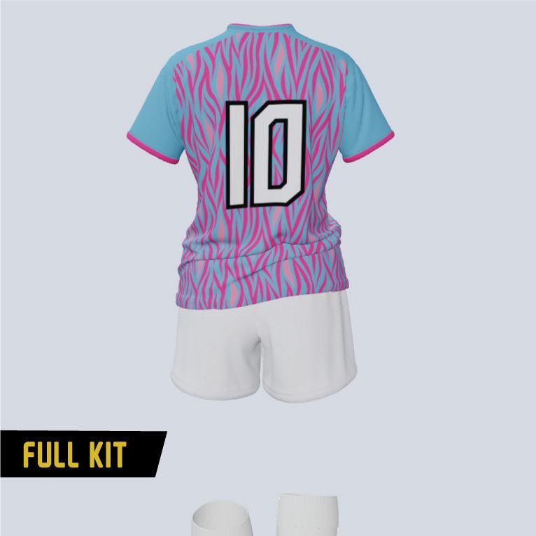 Gear Womens Custom Flame Soccer Uniform Kit